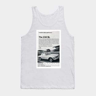 Vintage Mercedes car advert Tank Top